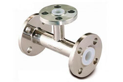 SS 316 PFA Lined Tees