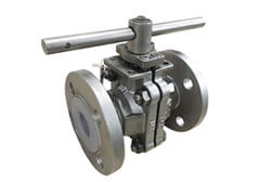 SS 316 PFA Lined Flush Ball Valves